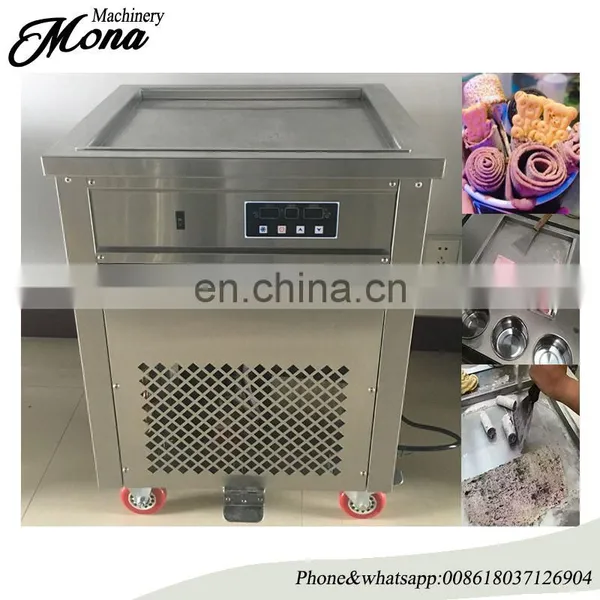 Portable Tasty Fry Ice Cream Maker Flat Pan Real Fruit Fry Ice Cream Machine photo-2
