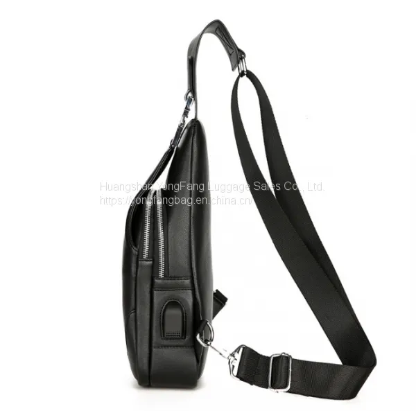 Men's Casual One-shoulder Bag Korean Version of Men's Bag Chest Stiletto Bag photo-4