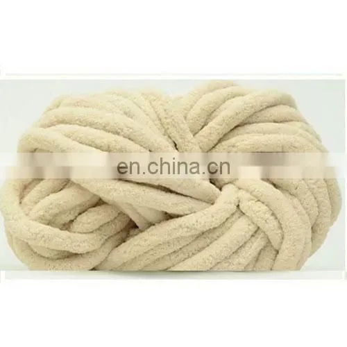 Wuge 100% Polyester Thick Ice Line Knitting Yarn for Blanket photo-2