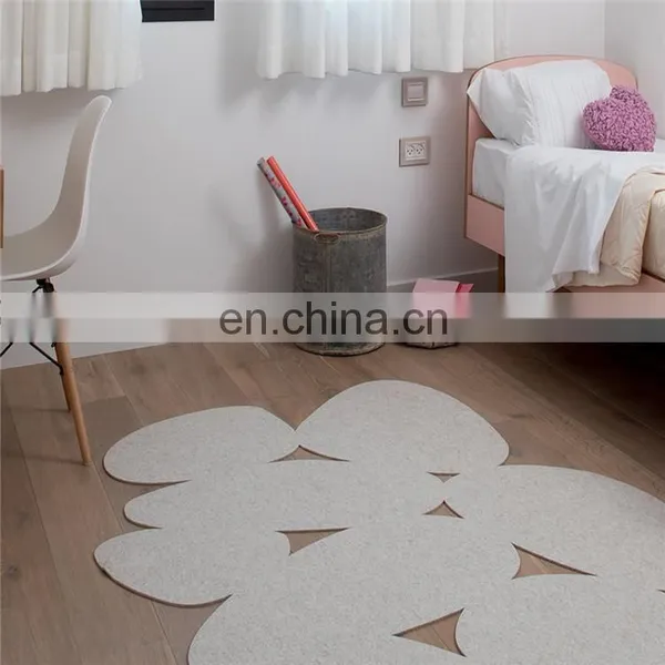 Eco Friendly Boho Cut Out Modern Design Contemporary Bedroom Rug photo-5