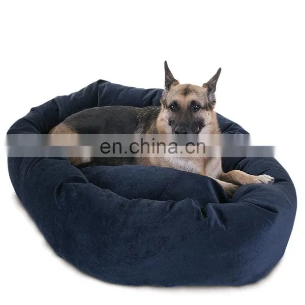 Luxury Pet Bed Warming Cat House Soft Round Dog Bed With Non-slip Waterproof Bottom photo-4