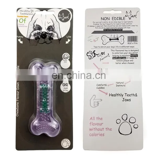 Soft TPR Bone Toy Dog Bone Chew Toys Dog Chew Toy Toothbrush photo-7