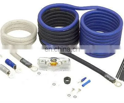 4 Gauge High Power Cable 18 Gauge Trigger Wire Fuse Spade Terminals Car Amplifier Kit Aisen Car Audio Cable photo-2