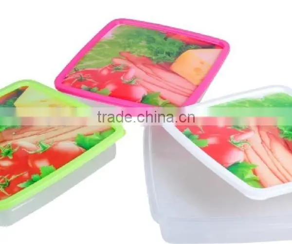 Hot Selling Square Plastic Food Storage Container / Food Storage Box 4000ml photo-3