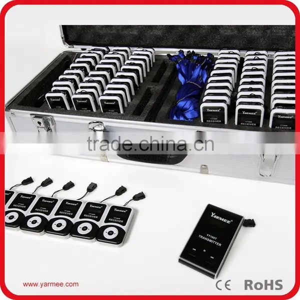 15 Hours Handheld Tour Guide Equipment for Museum Wireless Whisper Tour Guide System photo-6