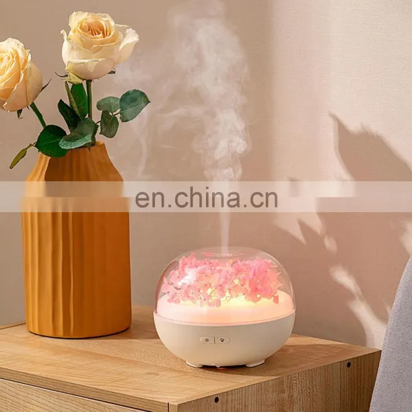 Eternal Flower Fragrance Diffuse Ultrasonic Essential Oil Diffuser With Colorful Night Lamp photo-3