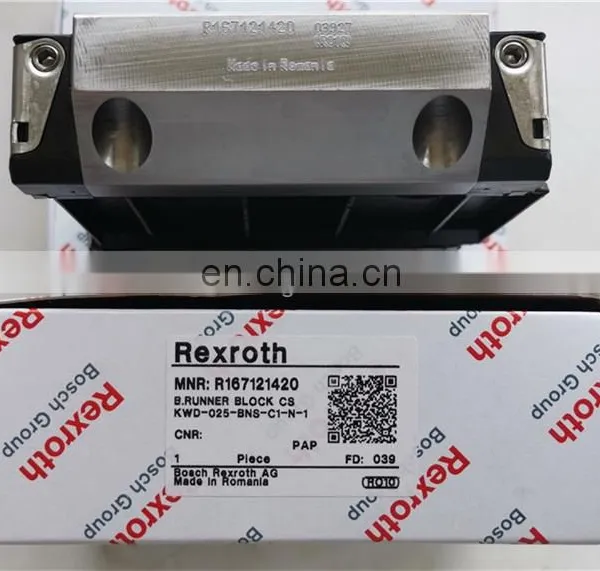 R167121420 Rexroth Ball Rail Runner Block Rexroth Linear Bearing photo-3