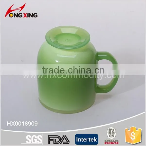 Gift Suitable Printing Double Wall Oval Mug Cup With Handle photo-4