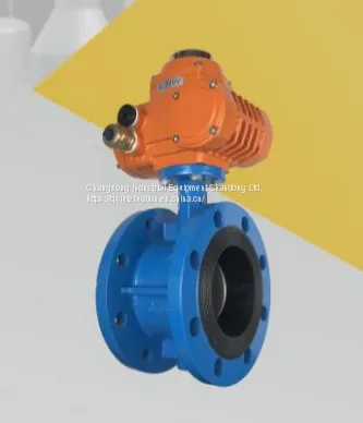 Electric Actuated Flange Butterfly Valve for Large-Scale Pipeline Applications