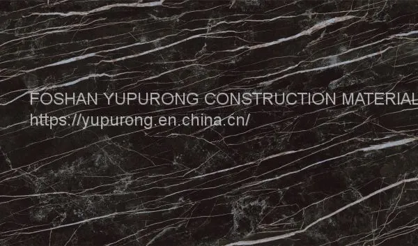 Premium Matte Black Marble Large Format Thin Porcelain Panel 3000x1000mm photo-3