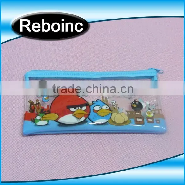Clear PVC Pencil Packing Bag Plastic Zip Top Slider Zipper Pvc Pencil Bag for Kids Quality Choice