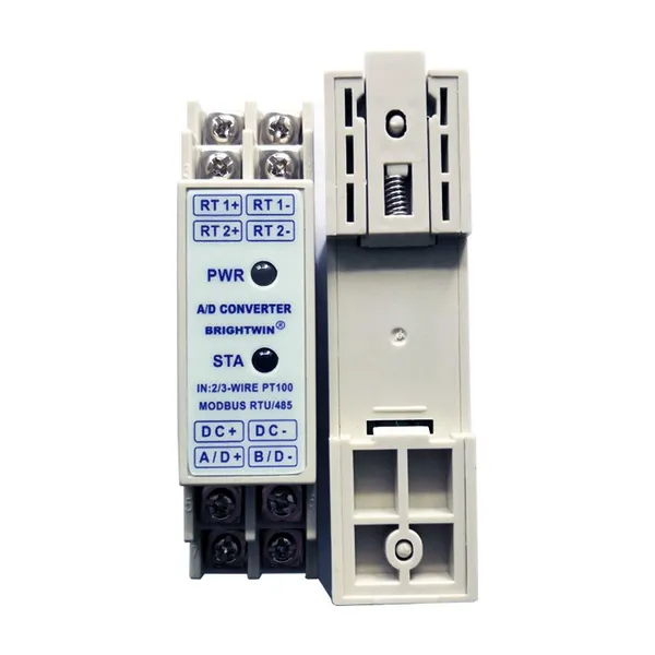 Precision RTD PT100 to RS485 Converter Isolated Temperature Transmitter PT100 to Modbus Signal Conversion Module Data Aquisition Device DIN Rail photo-2