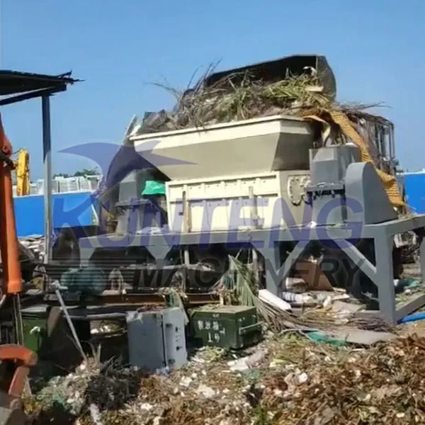 Large Capacity Agriculture Waste Grinder Green Waste Shredder and Baler Line EPC photo-2