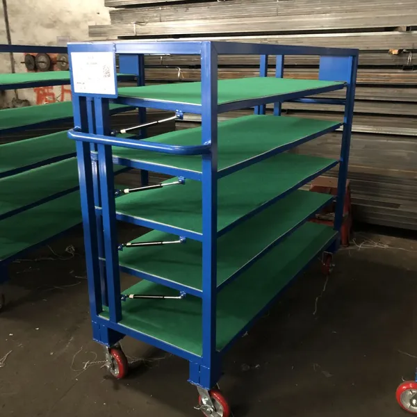 Bottom Cover Turnover Trolley With Safety Lock Mechanism for Industrial Use photo-4