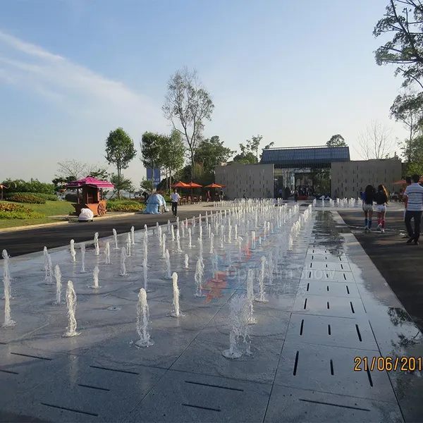 Project Large Outdoor Musical Water Fountain Dry Floor Dancing Feature With Controller for Commercial Public Spaces photo-2