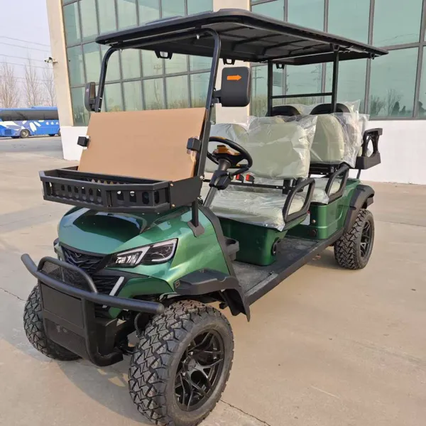 New 4+2 Six-seater Electric Golf Cart for Export and Tourism, Customizable From the Original Manufacturer photo-4