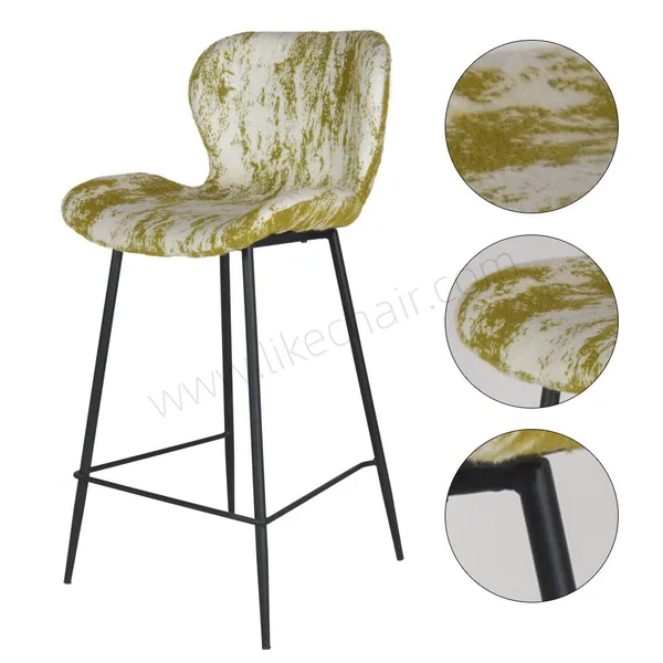Modern Mini Bar Counter Furniture Metal Legs Classic Wholesale Restaurant Hotel Barber Chairs for Apartment Entry for Wholesome photo-2