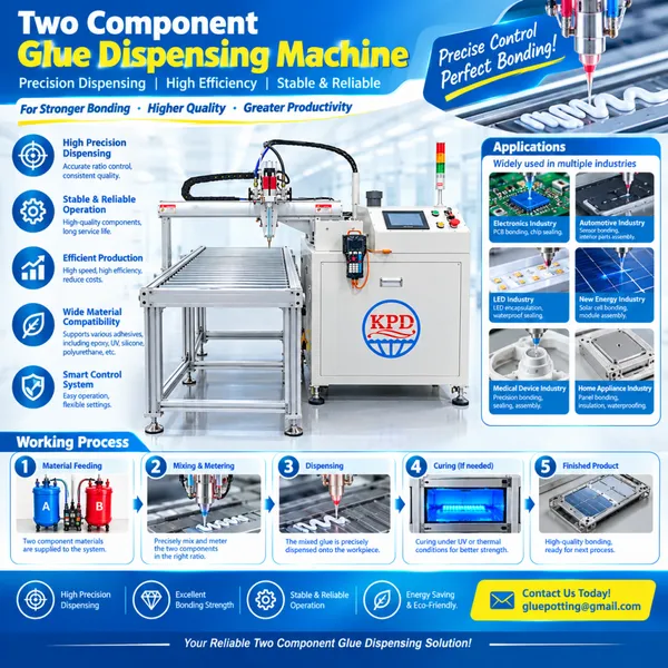 Automated 2-Part Potting Machine | Automatic 2K Metering Mixing & Dispensing