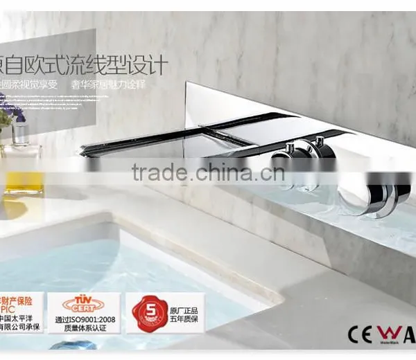 LED Sink Faucet ,Led Light Faucet,Rainfall Basin Wall-mounted Faucets photo-2