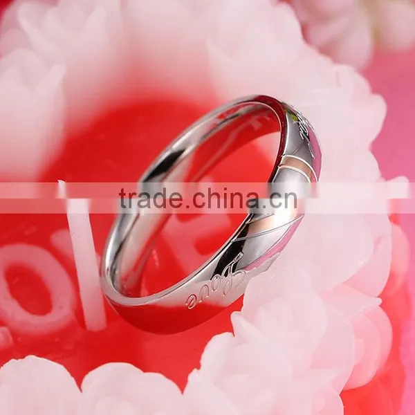 Fashion Ring New Stainless Steel Ring Alloy Ring Wedding Ring Silver Wedding Ring Couple Ring photo-4