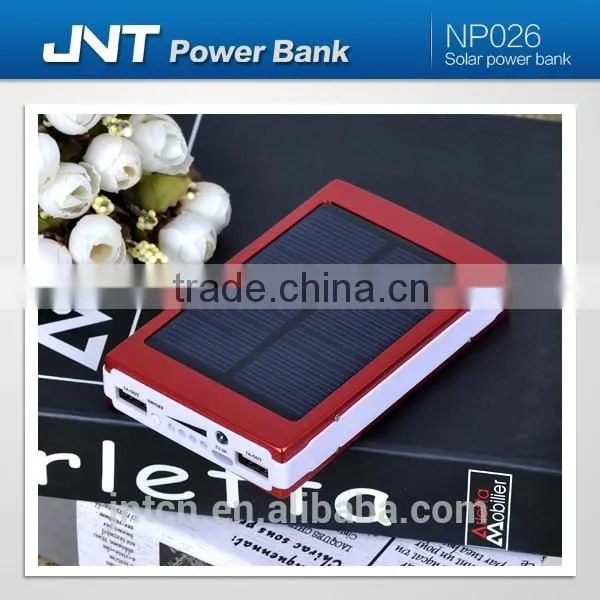 High Capacity Rechargeable Mobile Solar Power Bank With Dual USB Output NP019 photo-2