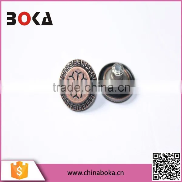 2015 Hotsell Cheaper Price Metal Buttons Decorative Metal Jeans Buttons on Factory Direct Selling photo-3