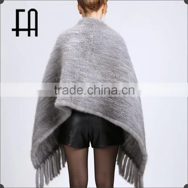 Factory Direct Wholesale Price Mink Knitted Fur Scarf /mink Fur Scarf photo-2