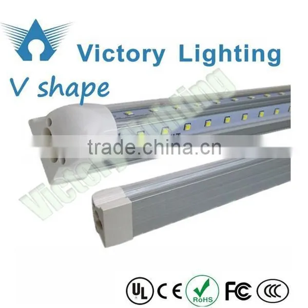 Shenzhen Victory Lighting 44W T8 8ft Vshape Double Sided Led Tubes Light photo-2