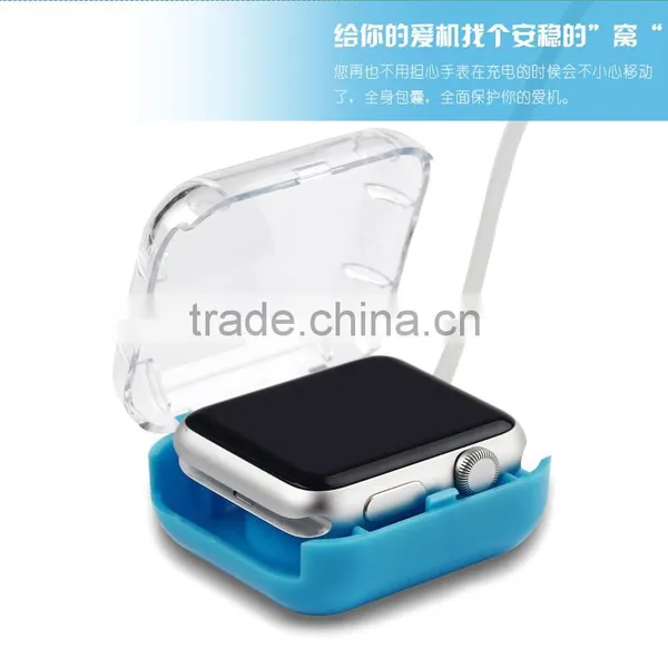 Clear Cover Case Protecter PC Charging Protecter Film for Apple Watch For Iwatch 38mm 42mm MT-4328 photo-3