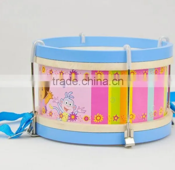 Child Like Play Toy Oriental Music Instrument Beaty 2 Sides Drum Head and 2 Sticks Roundness Wooden Drum Pad Musical Instruments photo-4