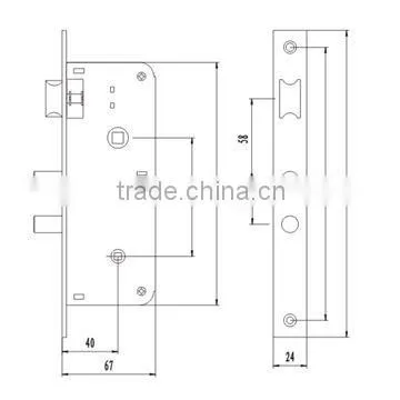 European Standard Magnetic Lock for Interior Doors photo-2
