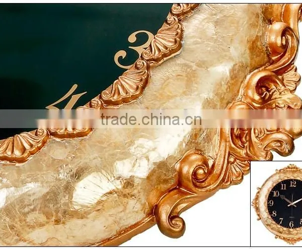 2016 Modern Design Luxury Natural Shell Wall Clock Home Decoration photo-4