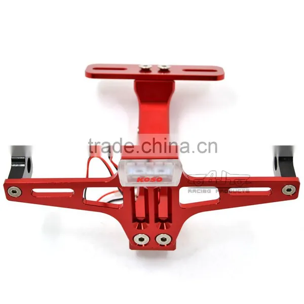 BJ-LPL-039 Aluminum Universal Sportbike License Plate Frames Holder Bracket With LED photo-5