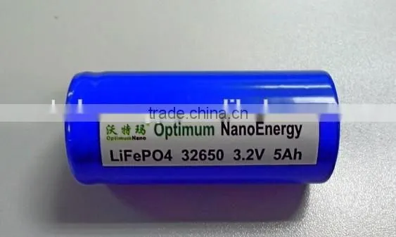 HOT SALE 3.2V 5000mAh 32650 LiFePO4 Battery for Storage Energy