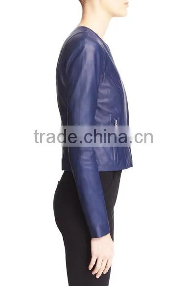 Fashioned Hot Look Women Fashion Leather Jacket photo-2