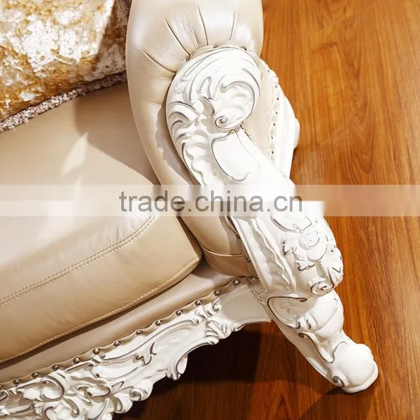 Luxury Classical French Italian European Antique Style Carved Rubber Solid Wood Frame Artistic Red Brown Leather Sofa Set Quality Choice photo-6