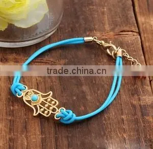 2014 Color Tiny Leather Bracelet, Crystal Rhinestone Bracelet, Leather Rhinestone Bracelet, photo-4