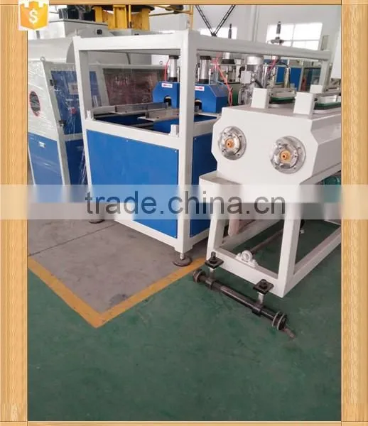 2016 Chinaplas 16-63mm Two Cavity PVC Pipe Production Line 55/120 photo-4