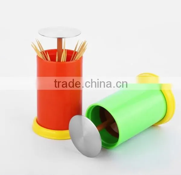 New Household Items Made China Automatic Stainless Steel Toothpick Holder photo-4