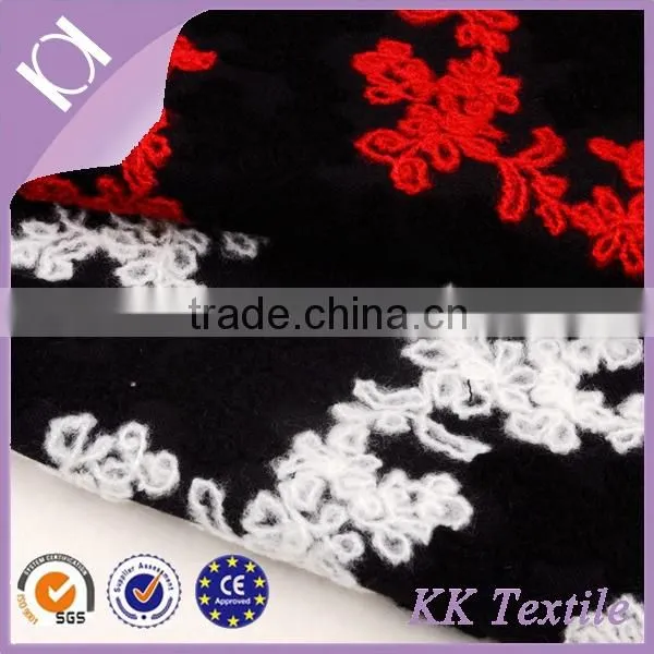 New Item 100% Polyester Knitting Wool Wave Pattern Fabric for Dress photo-4