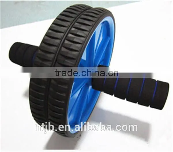 New 2015 Detachable Balance Double AB Roller Abdominal Roller With Free Knee Pad Power Wheel photo-2