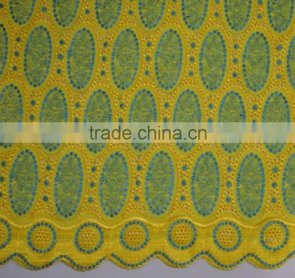 2015 New Arrival African Swiss Lace Fabric Bulk Lace Fabric Swiss Cotton Lace Fabric photo-5