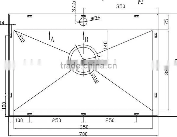 Custom Size Stainless Steel Handmade Single Big Bowl Sink photo-2