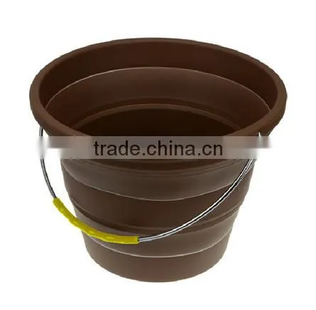 Hot Sale BPA Free 100% Food Grade 7L Capacity Collapsible Silicone Bucket