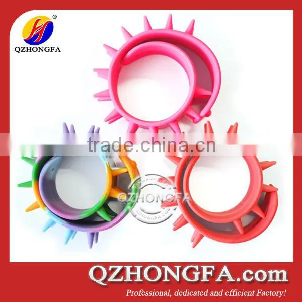 Cool Silicone Rubber Slap Bracelets With Nail Design photo-2