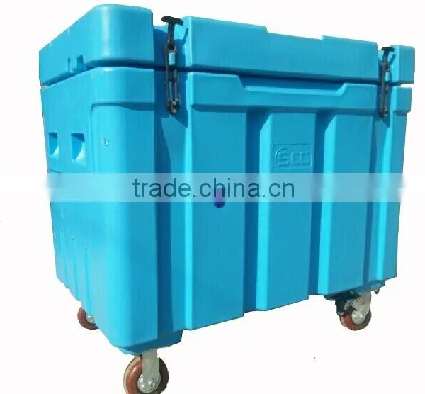 Roto-molded Insulated Dry Ice Case Dry Ice Cooling Box Dry Ice Container With Wheels photo-2