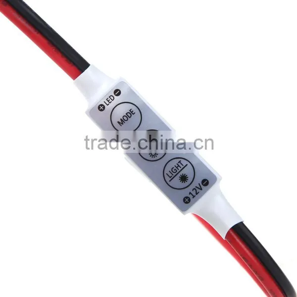 Mini LED Single Color Controller 3 Key LED Dimmer 12V for SMD5050 3528 LED Light Strip photo-2