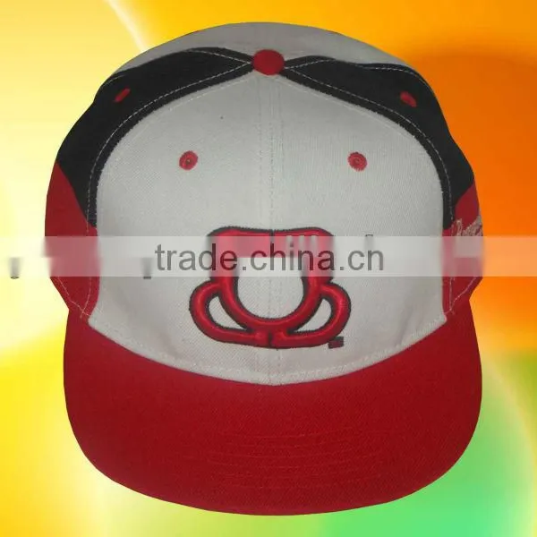 Custom 3d Embroidery Design Flat Brim Snapback Hat photo-2