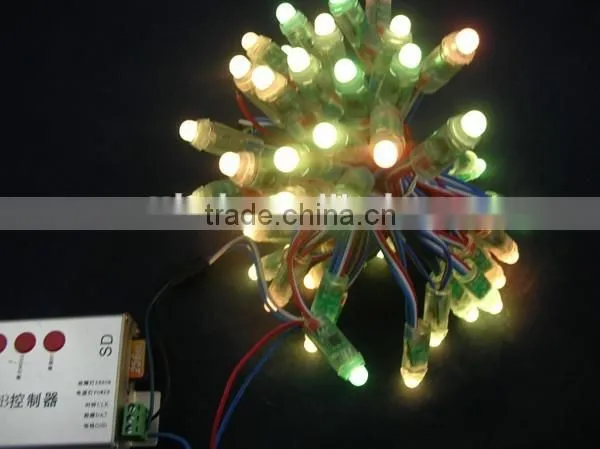 DC5V Input,50pcs a String;round Shape 12mm WS2811 Led Pixel String Light photo-2