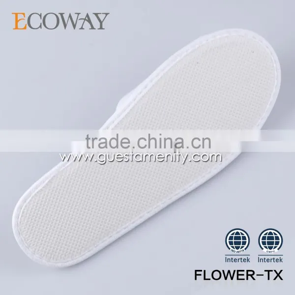 2016 New White Yangzhou Cheap Disposable Slipper Open Toe Hotel Slipper photo-2